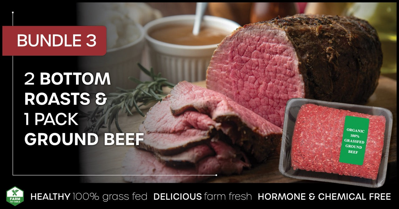 Bottom Roast & Ground Beef Bundle