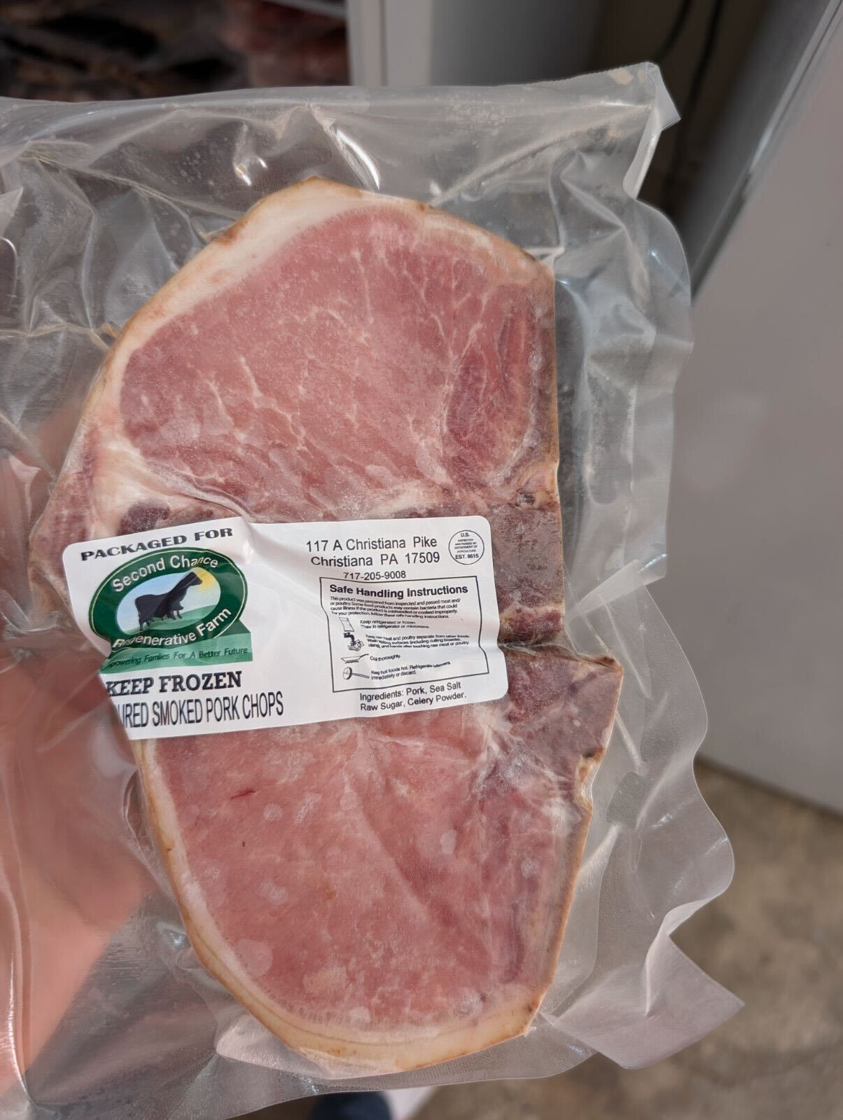 Uncured Smoked Pork Chops (1.2 lbs)